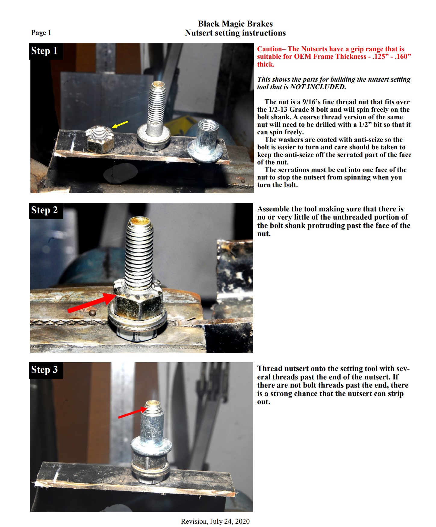 Nutsert Instructions